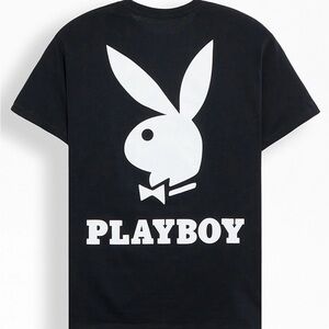 PLAYBOY By PacSun Black Bunny Lockup Short Sleeve T-Shirt SIZE SMALL